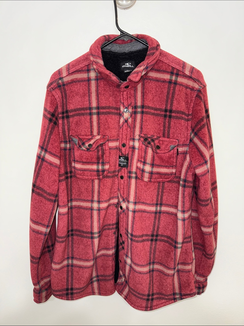 O'Neill Red Fleece Flannel